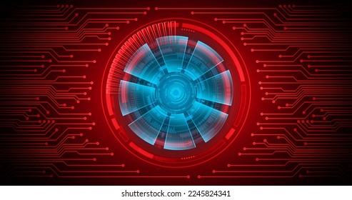 eye cyber circuit future technology concept background