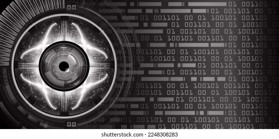 fondo de concepto de tecnología futura de circuito de los ojos