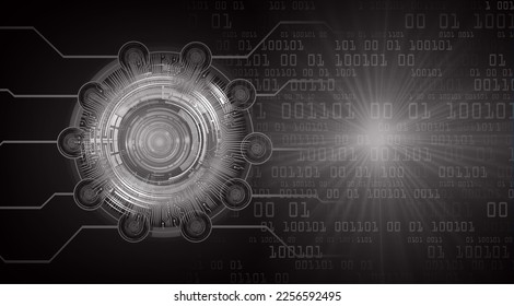 Blick-Cyberkreis-Zukunftskonzept-Hintergrund