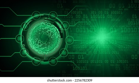 fondo de concepto de tecnología futura de circuito de los ojos