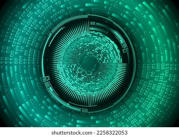 eye cyber circuit future technology concept background