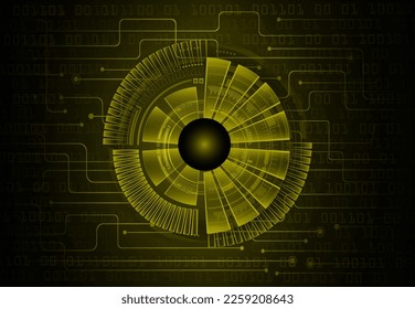 fondo de concepto de tecnología futura de circuito de los ojos