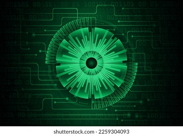 eye cyber circuit future technology concept background