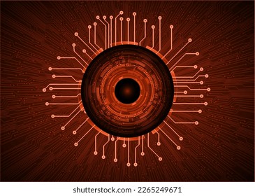 eye cyber circuit future technology concept background