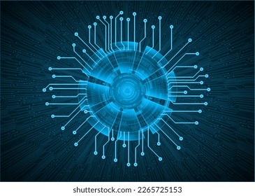 Blick-Cyberkreis-Zukunftskonzept-Hintergrund