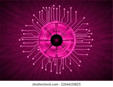 fondo de concepto de tecnología futura de circuito de los ojos