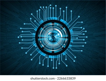 fondo de concepto de tecnología futura de circuito de los ojos