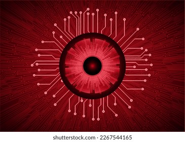 fondo de concepto de tecnología futura de circuito de los ojos