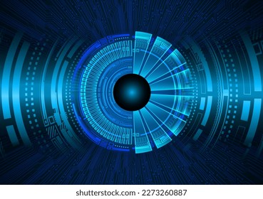 fondo de concepto de tecnología futura de circuito de los ojos