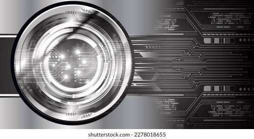fondo de concepto de tecnología futura de circuito de los ojos