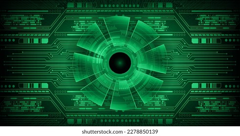 eye cyber circuit future technology concept background