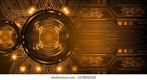 eye cyber circuit future technology concept background