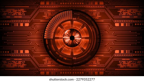 eye cyber circuit future technology concept background