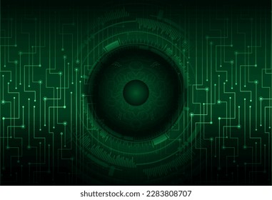 tecnología futura de circuito de los ojos 