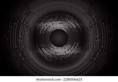 fondo de concepto de tecnología futura de circuito de los ojos