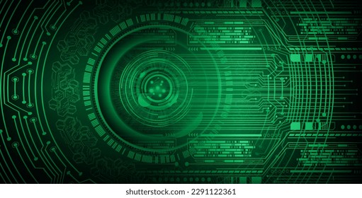 eye cyber circuit future technology concept background