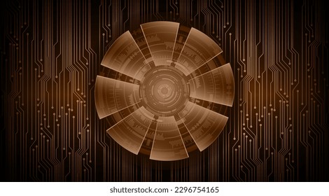 fondo de concepto de tecnología futura de circuito de los ojos