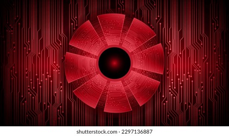 eye cyber circuit future technology concept background