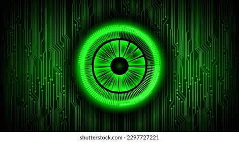 eye cyber circuit future technology concept background