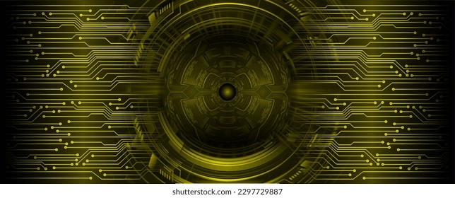 eye cyber circuit future technology concept background