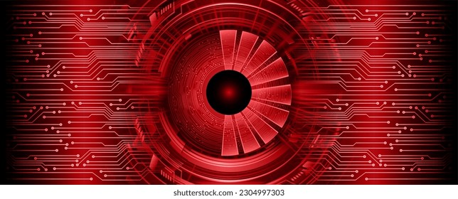 eye cyber circuit future technology concept background