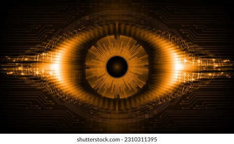 fondo de concepto de tecnología futura de circuito de los ojos