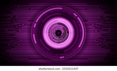 eye cyber circuit future technology concept background