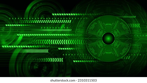 fondo de concepto de tecnología futura de circuito de los ojos