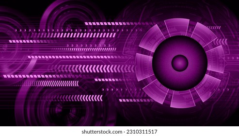 eye cyber circuit future technology concept background