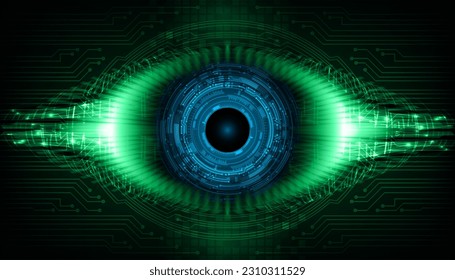 fondo de concepto de tecnología futura de circuito de los ojos
