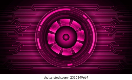fondo de concepto de tecnología futura de circuito de los ojos