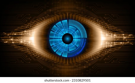 fondo de concepto de tecnología futura de circuito de los ojos