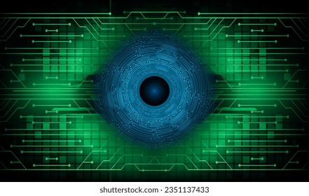eye cyber circuit future technology concept background