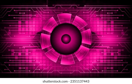 eye cyber circuit future technology concept background