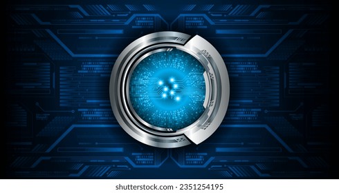 eye cyber circuit future technology concept background