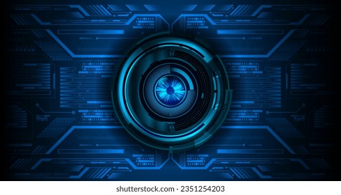 fondo de concepto de tecnología futura de circuito de los ojos