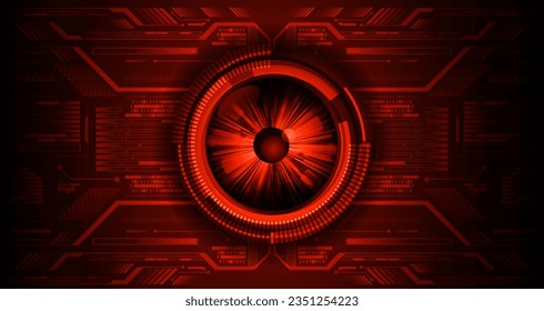 eye cyber circuit future technology concept background