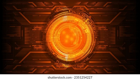 eye cyber circuit future technology concept background