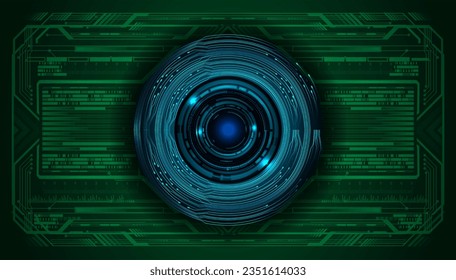 eye cyber circuit future technology concept background