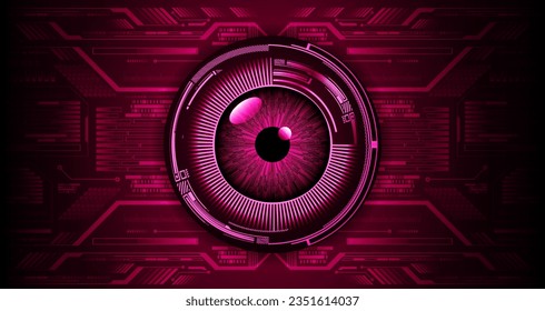 eye cyber circuit future technology concept background
