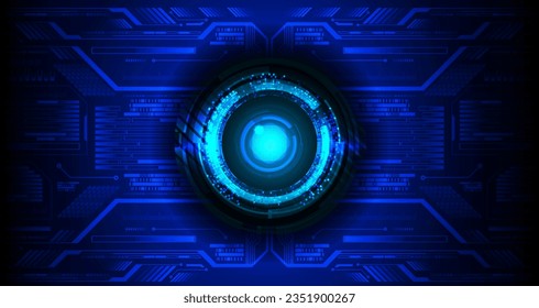 eye cyber circuit future technology concept background
