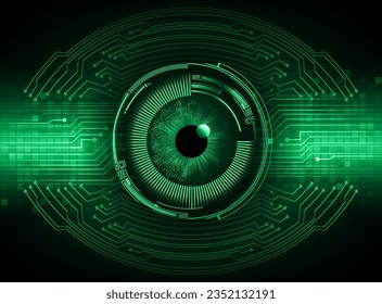 fondo de concepto de tecnología futura de circuito de los ojos