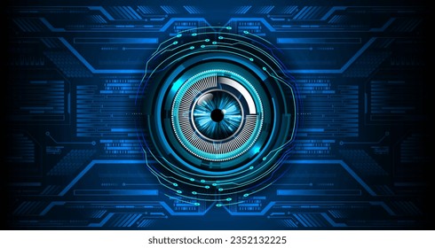 fondo de concepto de tecnología futura de circuito de los ojos