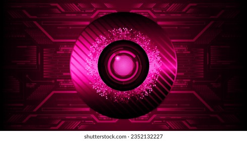 eye cyber circuit future technology concept background