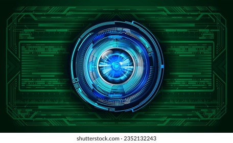 fondo de concepto de tecnología futura de circuito de los ojos
