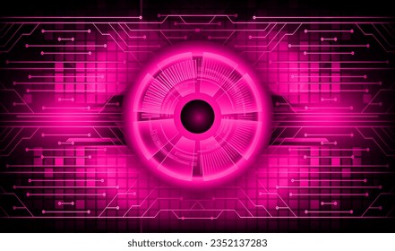 fondo de concepto de tecnología futura de circuito de los ojos