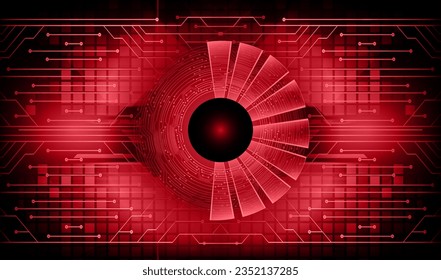 eye cyber circuit future technology concept background