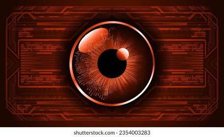 eye cyber circuit future technology concept background