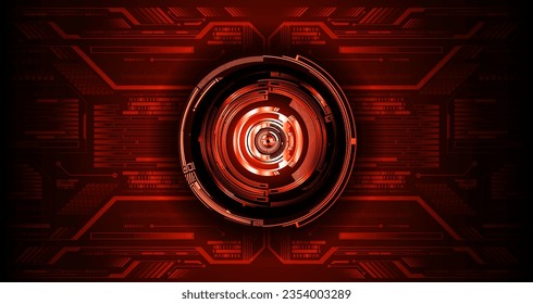 eye cyber circuit future technology concept background