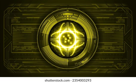 eye cyber circuit future technology concept background